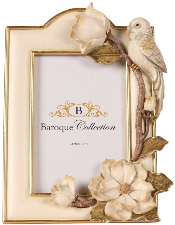 Baroque - Fotolijst - Crème - 22.2x16.5x4 - Polyresin