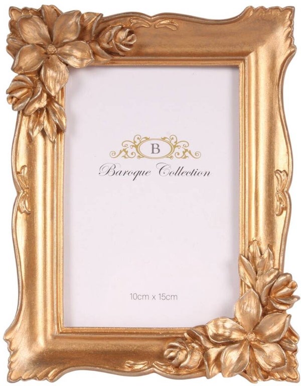 Baroque - Fotolijst - goud - 20.6x15.8x3.2 - Polyresin