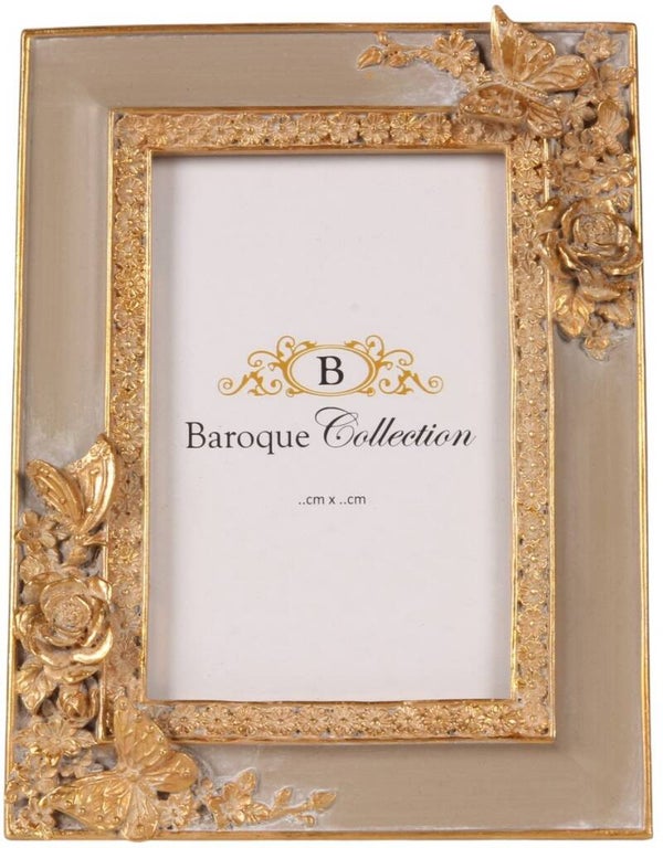 Baroque - Fotolijst - Taupe - 21x16x2.5 - Polyresin
