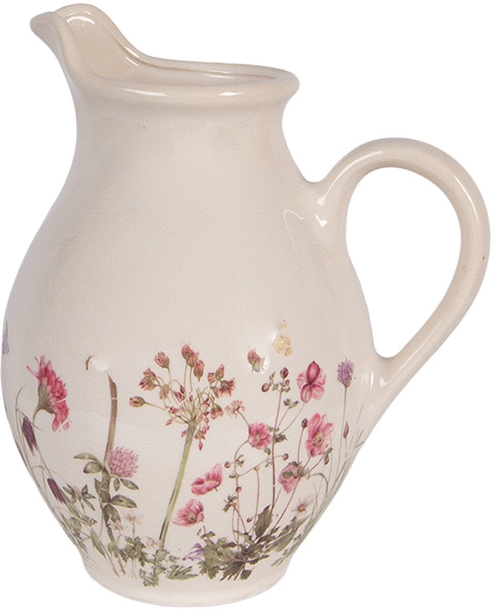 Decoratie Kan 21x16x25 cm Beige Keramiek