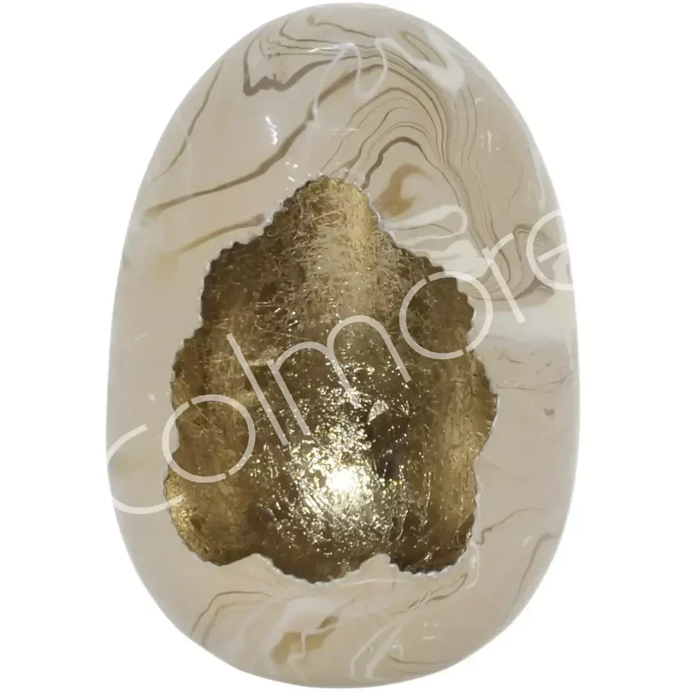 Colmore by Diga-decoratie ei-ijzer willow -mixed taupe-14x20cm