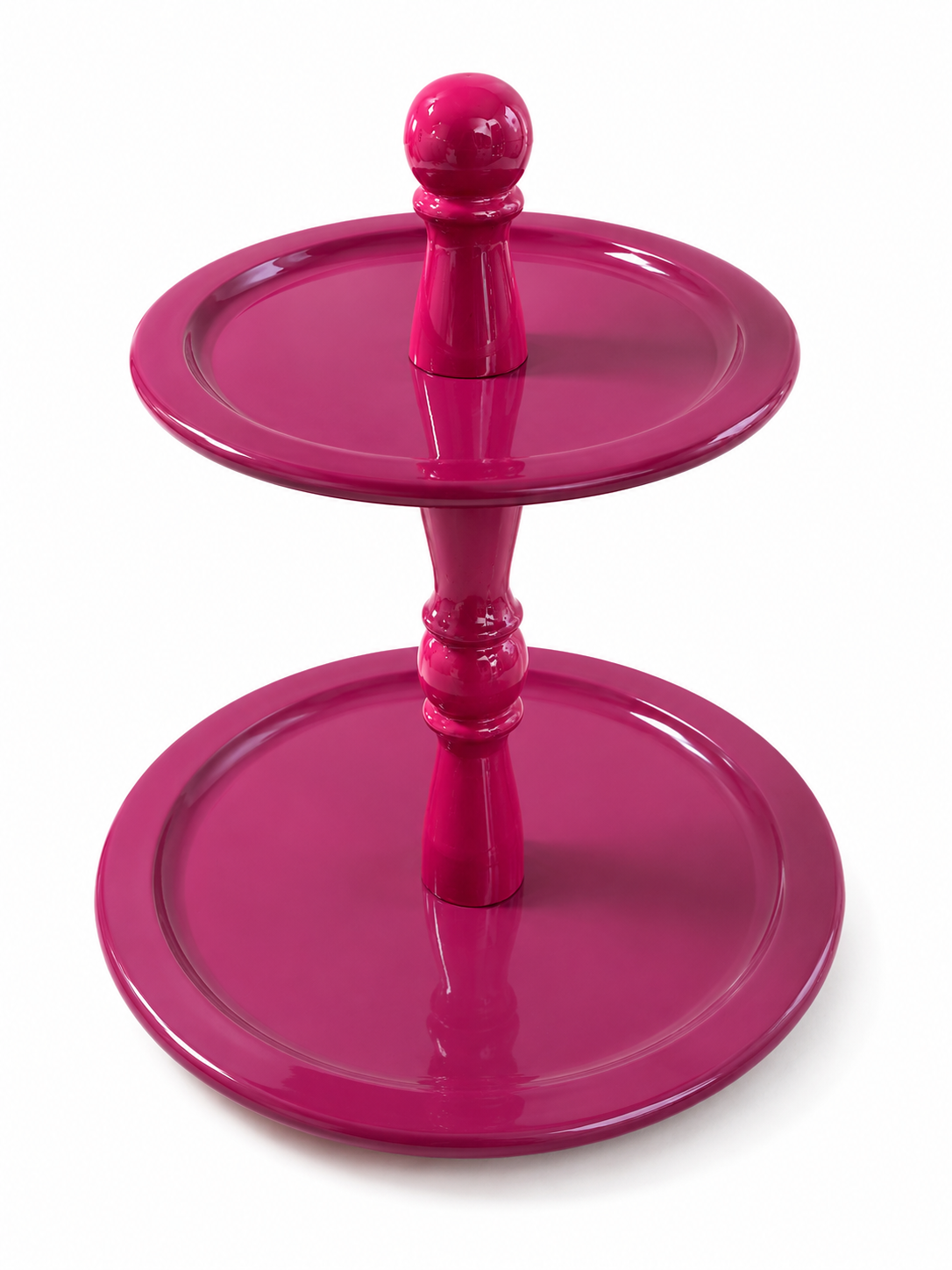 Colmore by Diga Etagere 2 laags Fuchsia Dark Purple Enamel 40x40x52 cm