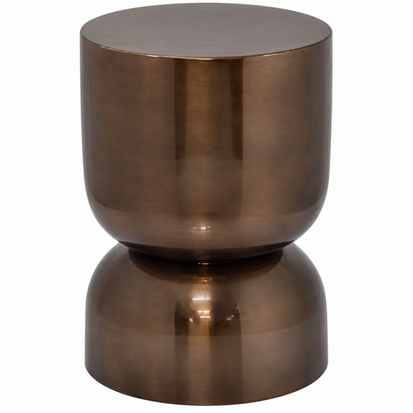 Colmore by Diga-Bijzettafel Milou- metallic brown-30x43cm