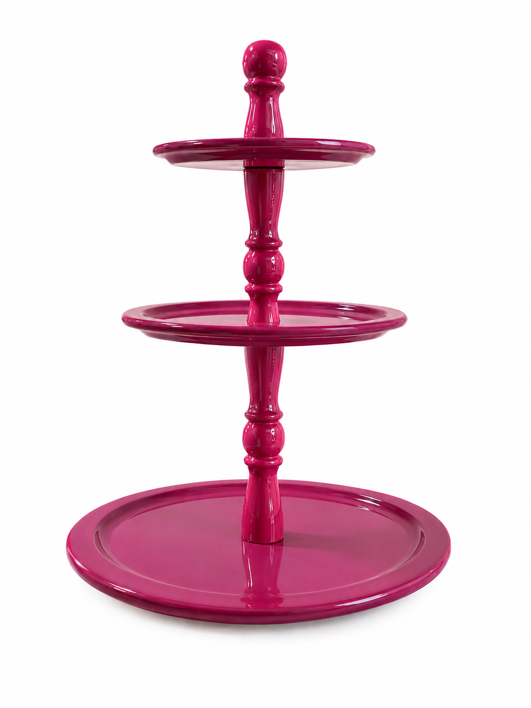 Colmore by Diga Etagere 3 laags Fuchsia Dark Purple Enamel 50x50x84cm