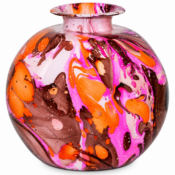 Colmore by Diga vaas-Iron Fuchsia enamel-Ø35x35x35cm