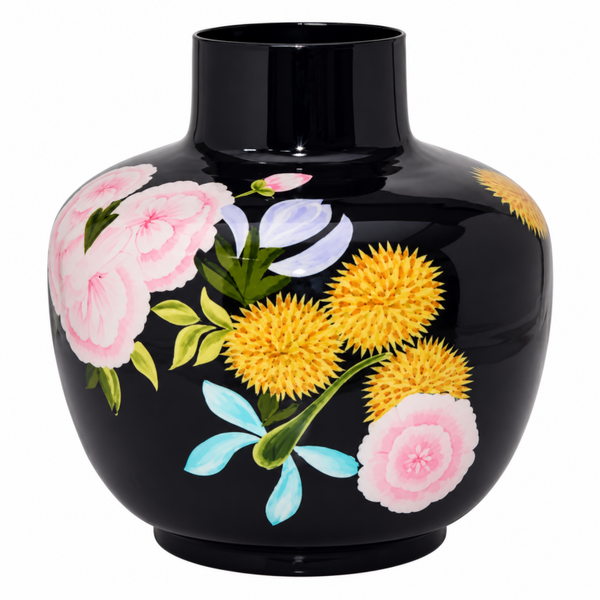 Colmore by Diga-vaas Flowers-Enamel-Donkerpaars-42x42x42cm