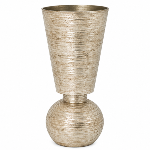 Colmore by Diga-vaas-Katoengoud XL-Metaal-25x25x63cm