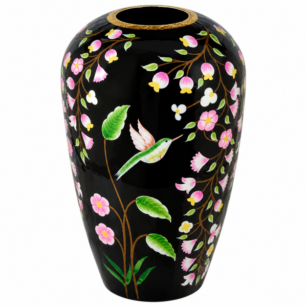 Colmore by Diga vaas handbeschilderd bloemen Ø30x49cm
