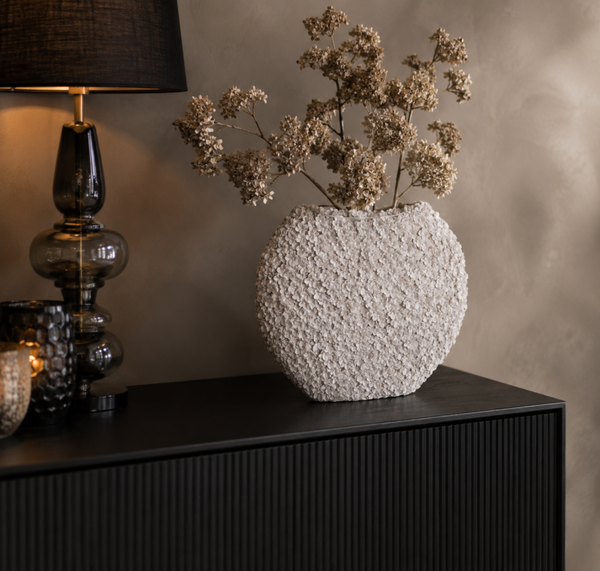 Colmore by Diga vaas-Amelia flowers- sand-Ø40x15x35cm