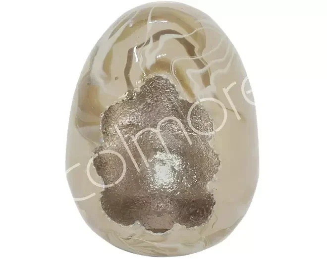 Colmore by Diga-decoratie ei-ijzer willow -mixed taupe-12x15cm