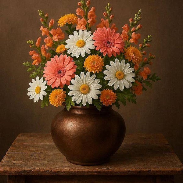 Colmore by Diga-vaas-Aluminium Raw Antique-Koper brons-34x34x36cm