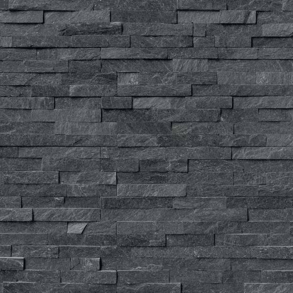 Coal Canyon Ledger Panel 6 in. x 24 in. Splitface Quartzite Wall Tile (6 sq. ft./case)