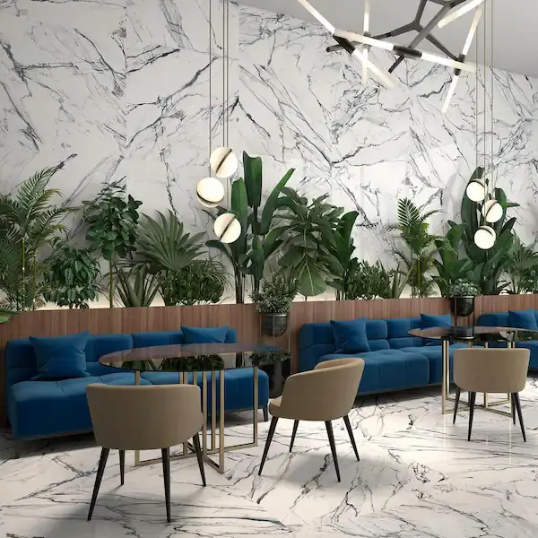 Calacatta Indigo 24 in. x 24 in. Matte Porcelain Floor and Wall Tile (4 pieces/15.49 sq. ft./Case)