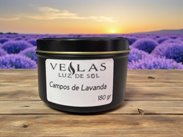 Vela de Envase Campos de Lavanda 180gr