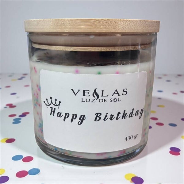 Vela Aromática Happy Birthday