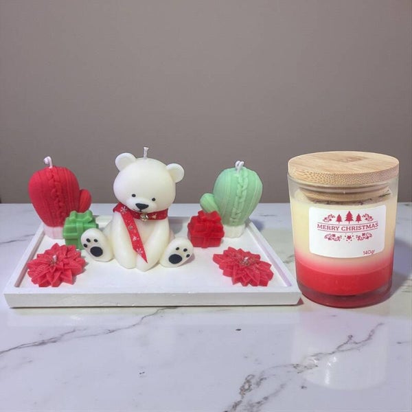 Juego de Velas Navideñas Decorativas
