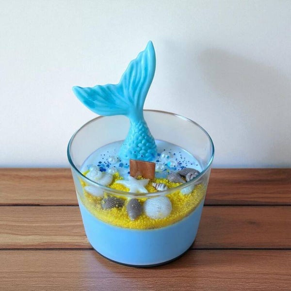 Vela de Envase Sirena Aroma Mango y Leche de Coco