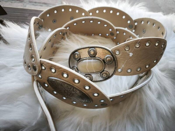 Cinturón Boho Ivory
