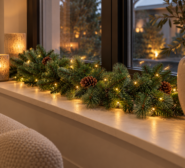 PRE ORDER Kunst Guirlande Groen | LED Verlichting | 270cm