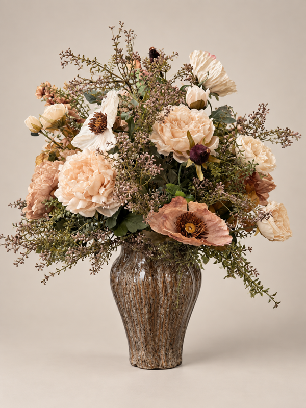 XXL Zijden Bloemen Boeket Inclusief Toeter Vaas