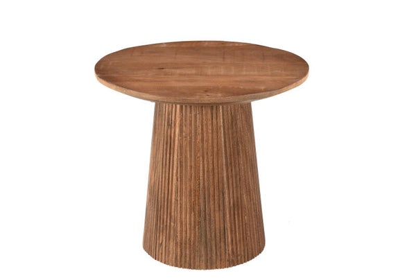 Ronde Salontafel 'Salvator' – 50 cm | Bruin Mangohout | Livingfurn