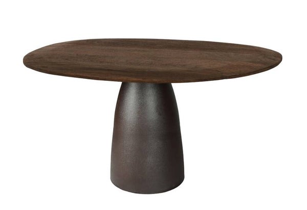 Organische Eettafel Brix 'Marron' – Espresso | 140 cm