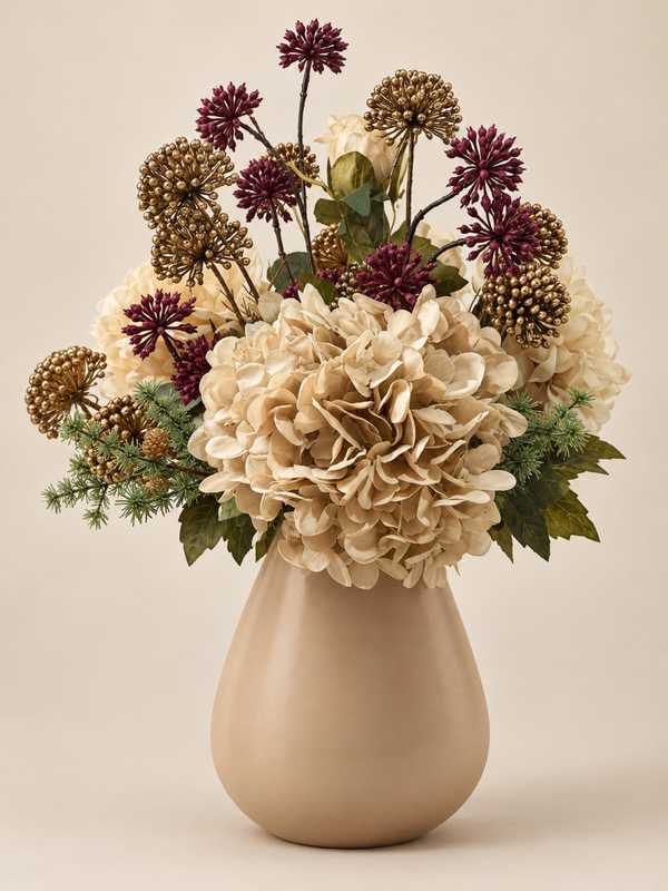 Kerst Zijden Bloemen Boeket | Met of zonder Tasman S Vaas