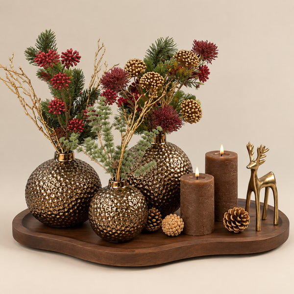 XL Tafeldecoratie Set ‘Bronzey Christmas’