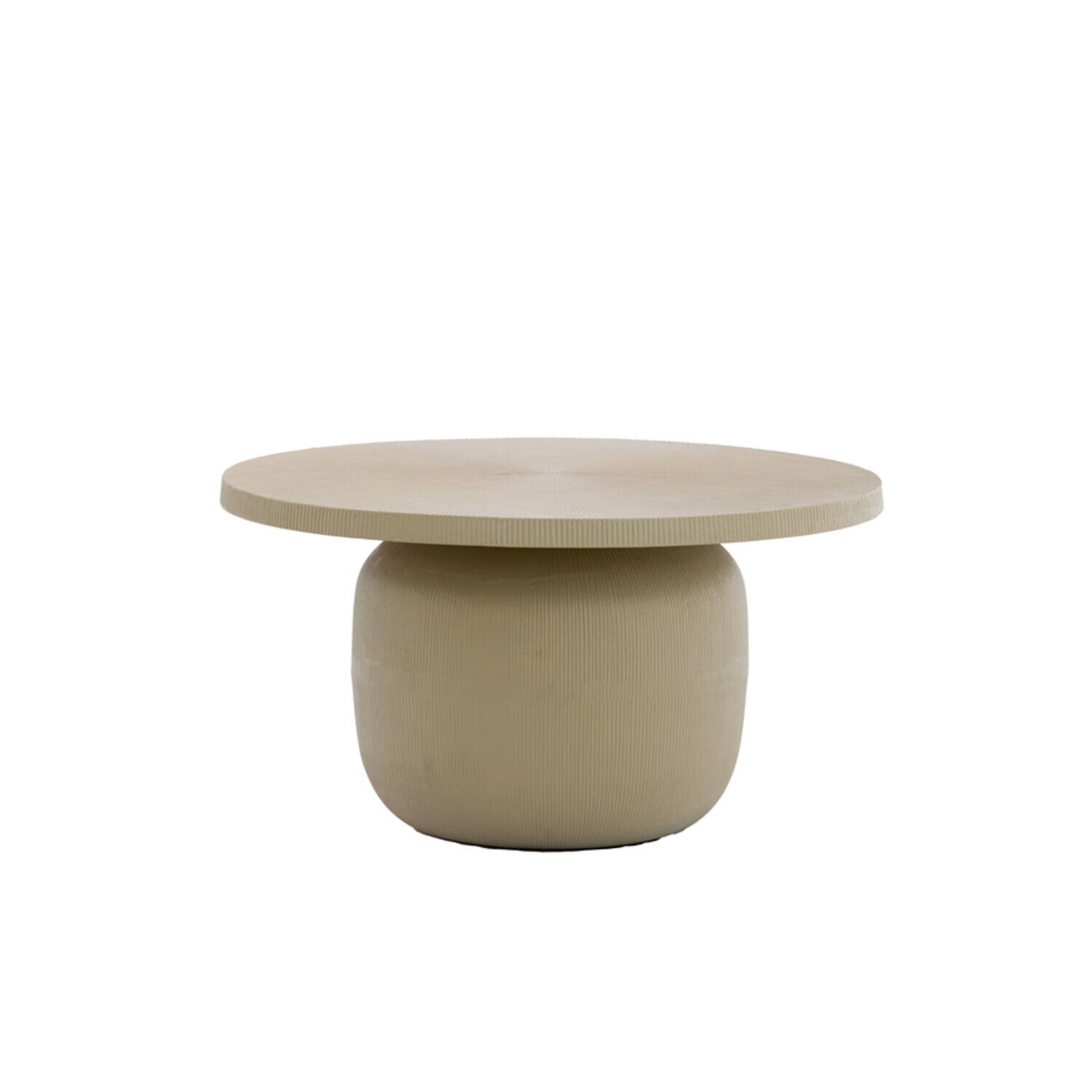 Salontafel Ø75,5x41,5 cm TIGRAN – Mat Zand | Light & Living | Japandi Interieur