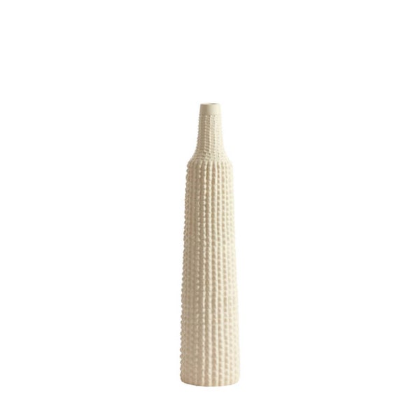Beige Vaas Smal | Angira | Ø9,5x46 cm