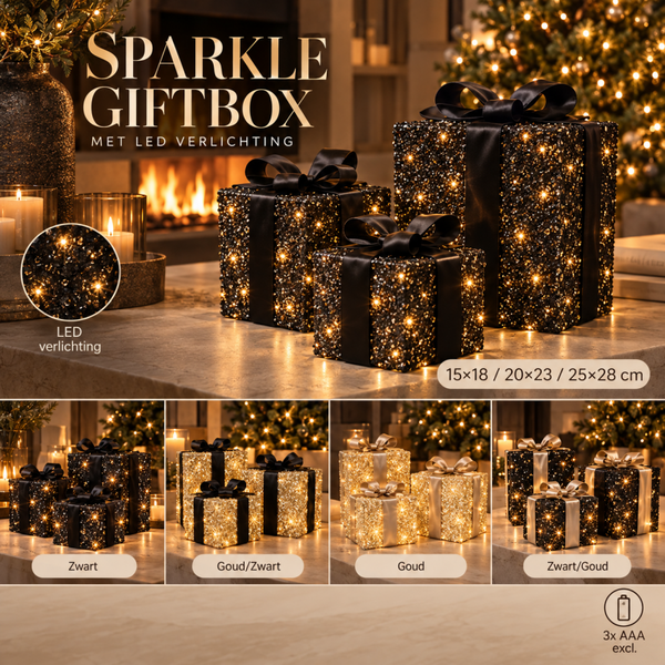 Sparkle Cadeau Set Van 3 | LED Verlichting | Verkrijgbaar in 4 kleuren