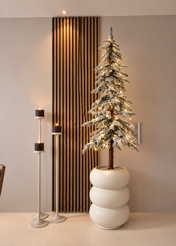 PRE ORDER Sneeuw Kerstboom Smal Op Stam | Verkrijgbaar in 3 maten