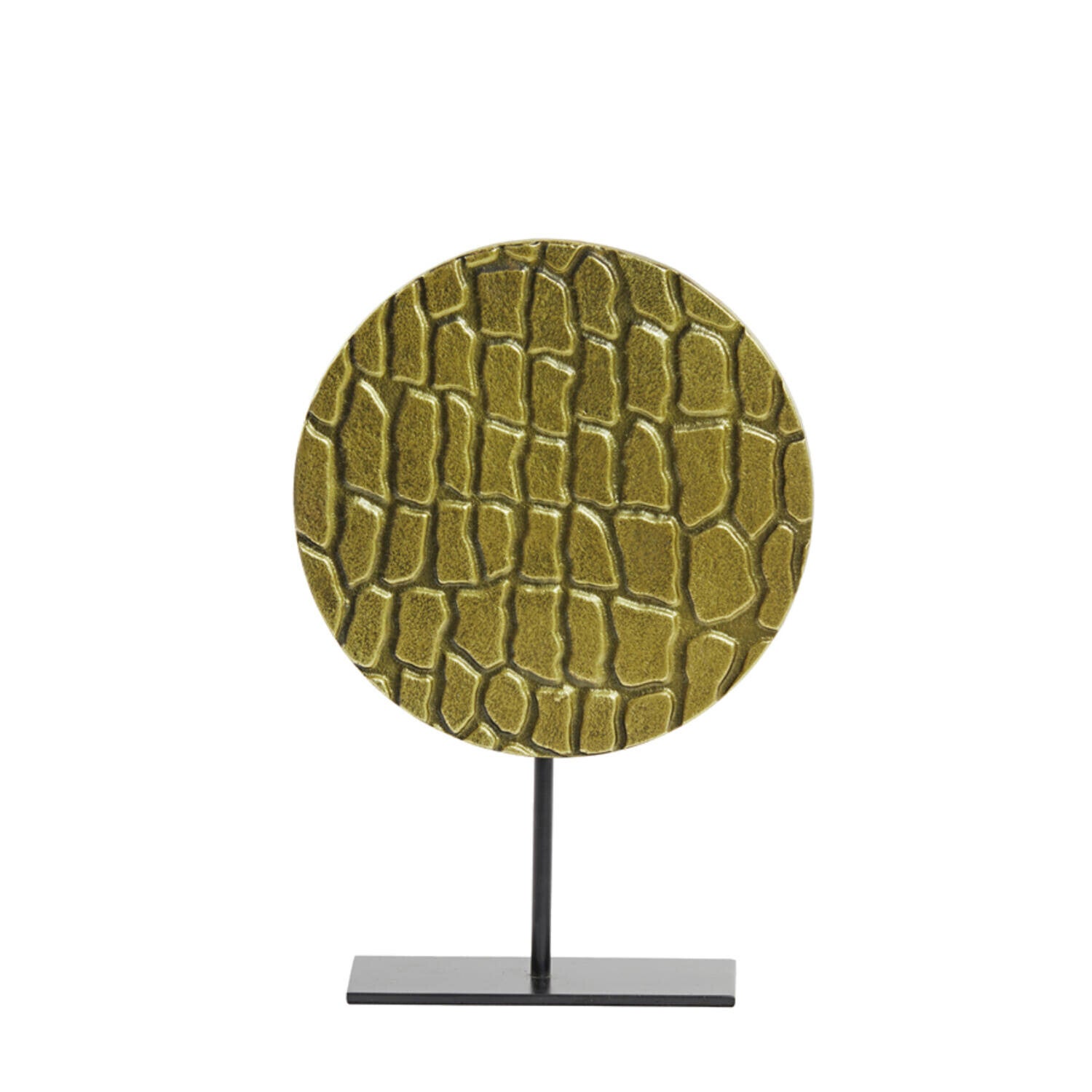 Ornament Op Voet 'Persega' | Light & Living | Zwart/Goud | 36x7,5x51,5 cm
