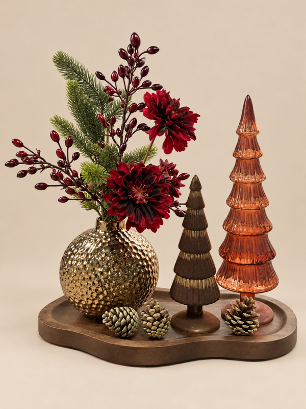 Tafeldecoratie Set ‘Burgundy Christmas’