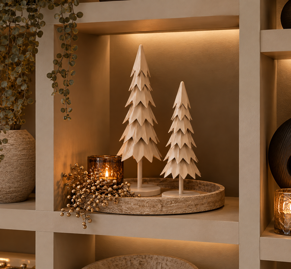 Metalen Kerstboom Beige | Verkrijgbaar in 2 maten