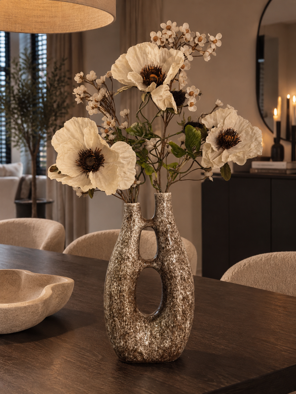 Vaas Inclusief Zijden Bloemen