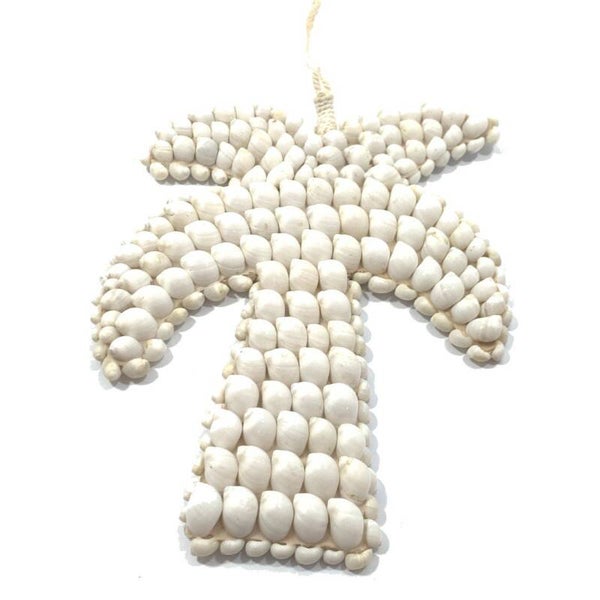 Palmboom Schelpen Hanger | Ibiza Stijl | 26 cm x 20 cm