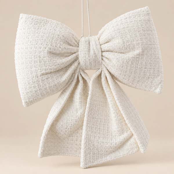 Sier Kussen Strik Met Hanger | Creme | Verkrijgbaar in 3 maten