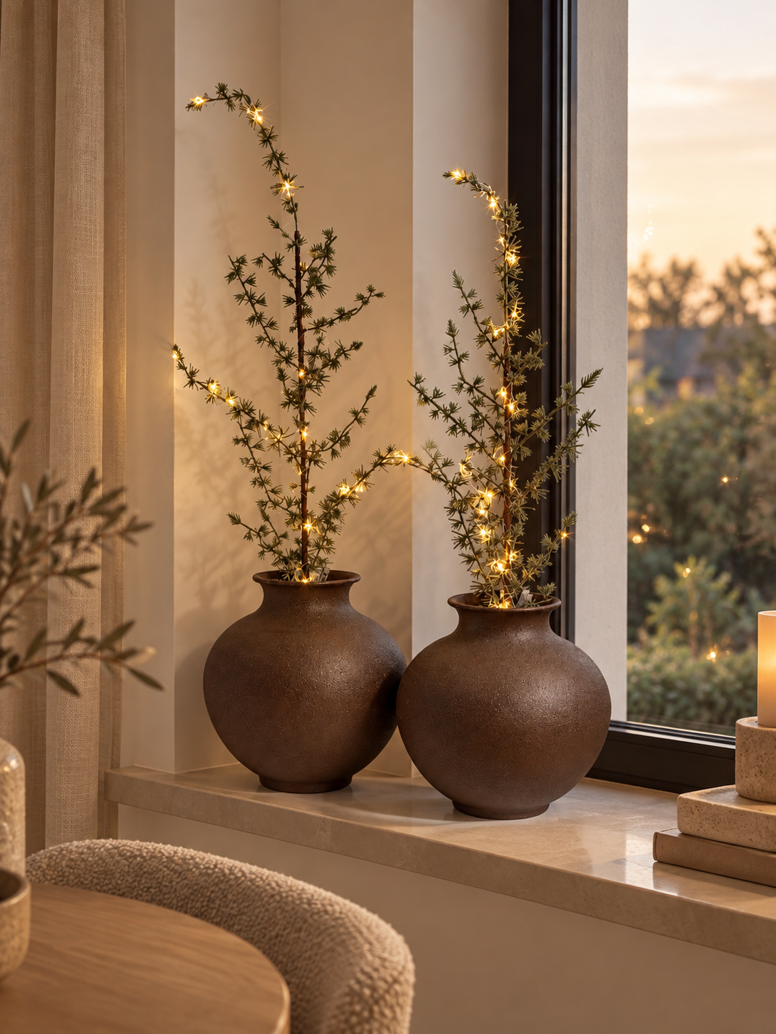 PRE ORDER Smalle Lariks Kerstboom | LED Verlichting | Verkrijgbaar in 2 maten