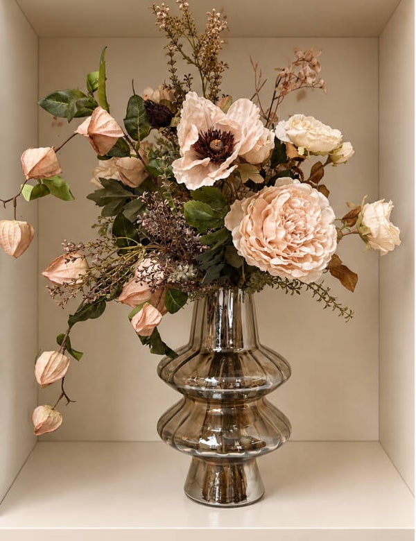 Zijden Bloemen Boeket | Inclusief Vaas
