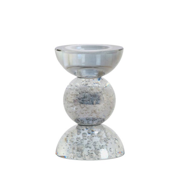 Smoke Glass Waxinelichthouder | 12cm