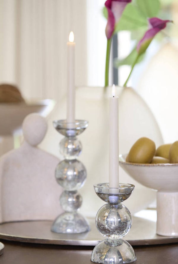 Luxe Smoke Kandelaren Set van 2