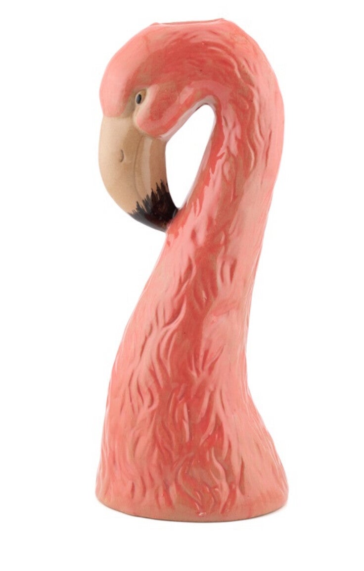 Aardewerk Vaas ‘Flamingo’ | 8,5x8,2x21,2cm