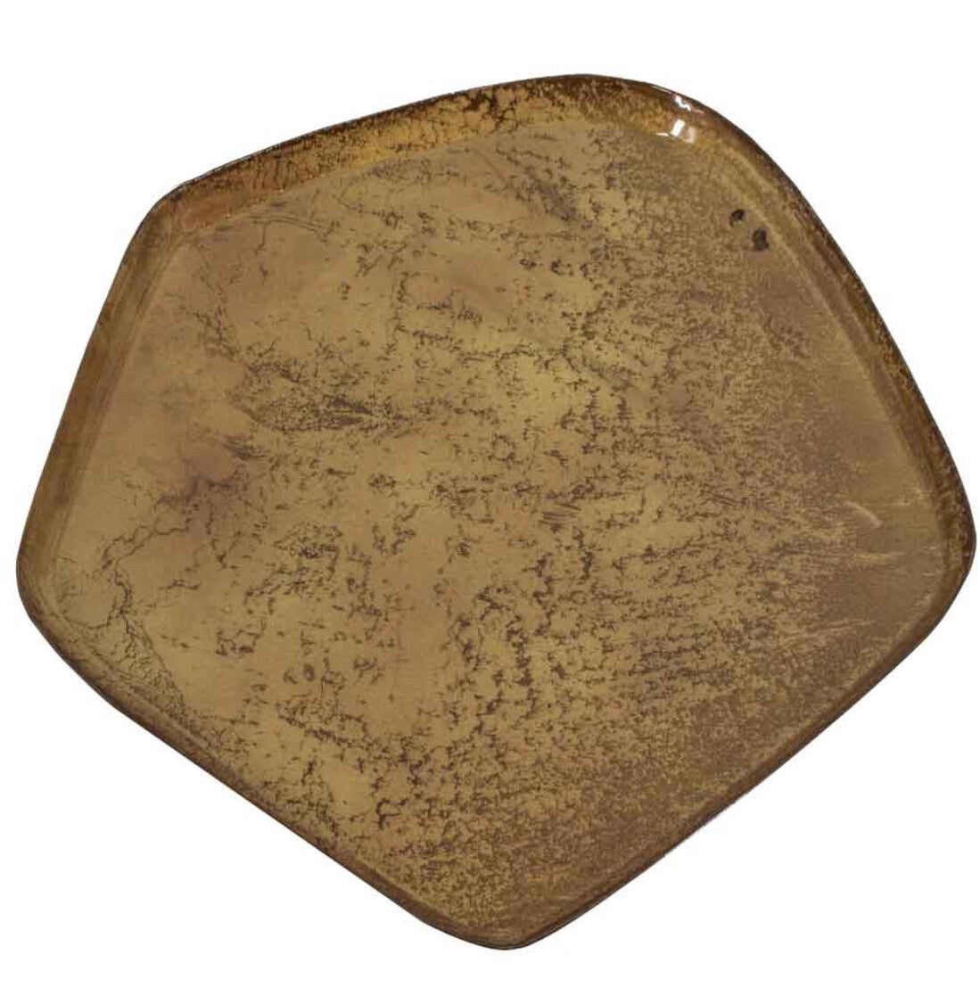 Organische Vorm Dienblad | Soft Gold | 40x41x2cm