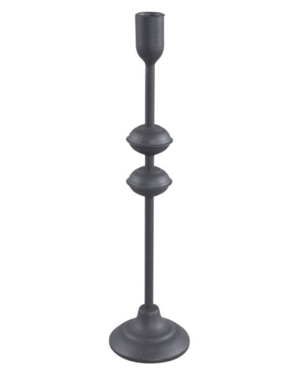 CLAIM 4 | PTMD KANDELAAR ZWART VOOR DINERKAARS 37CM