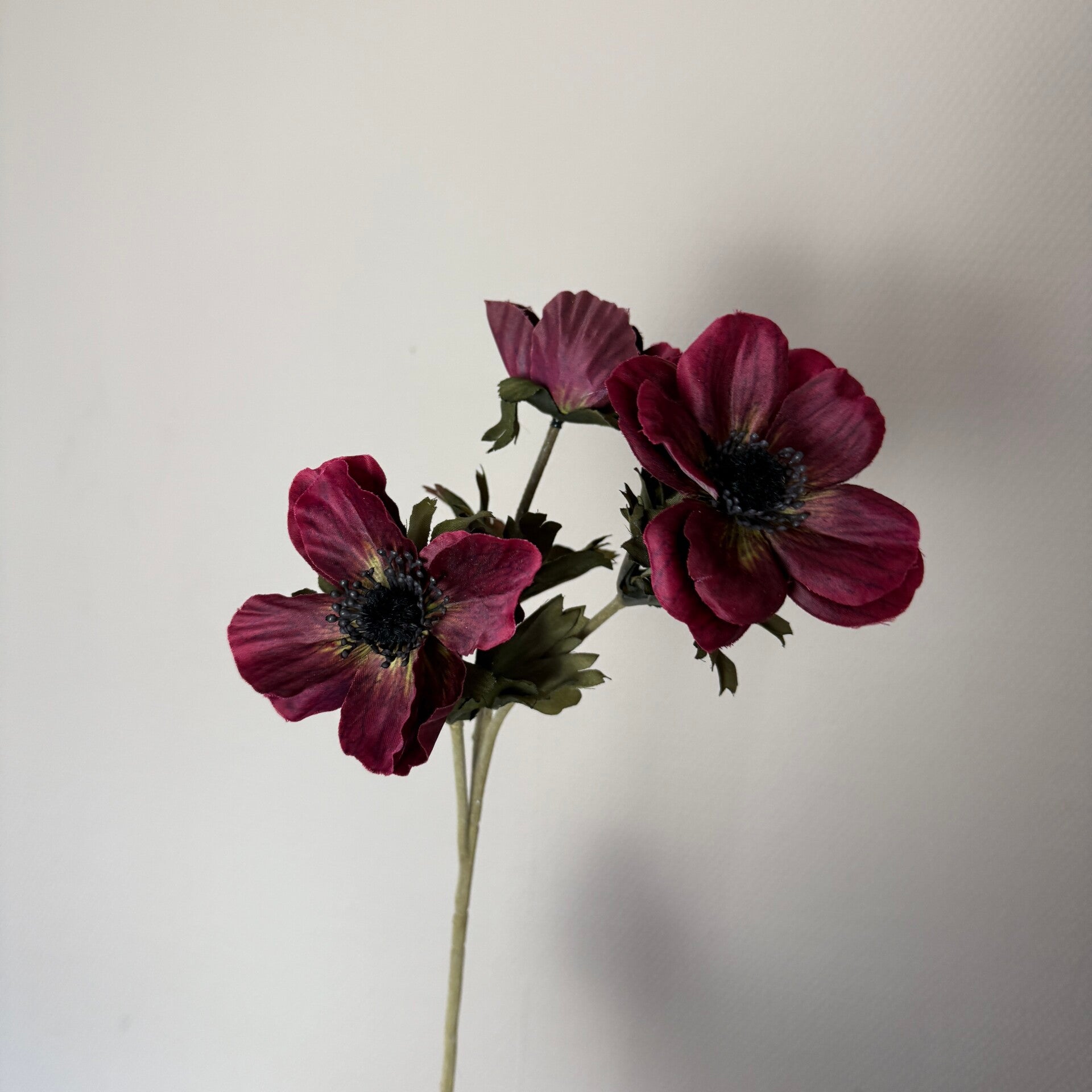 Kunstbloemen Anemoon | Aubergine
