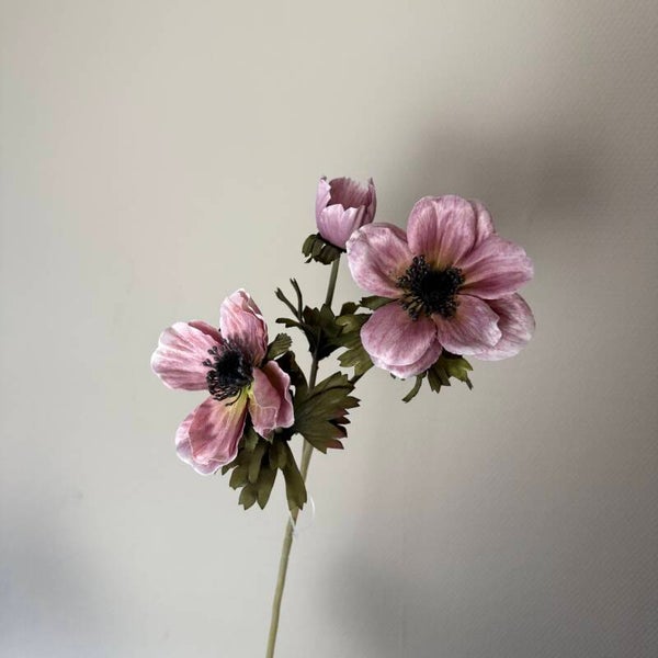 Kunstbloemen Anemoon | Oudroze