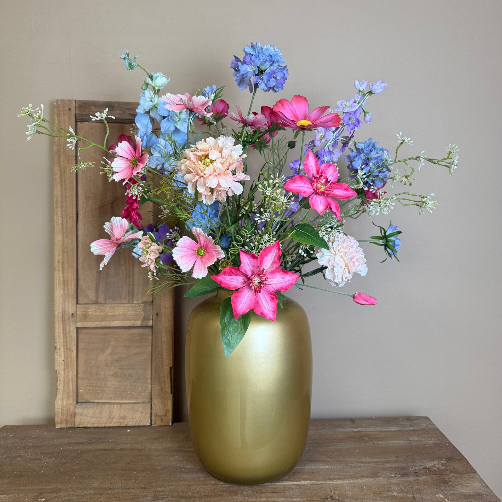 XL Zijden Bloemen Boeket ‘Lovely’ | Met of zonder vaas