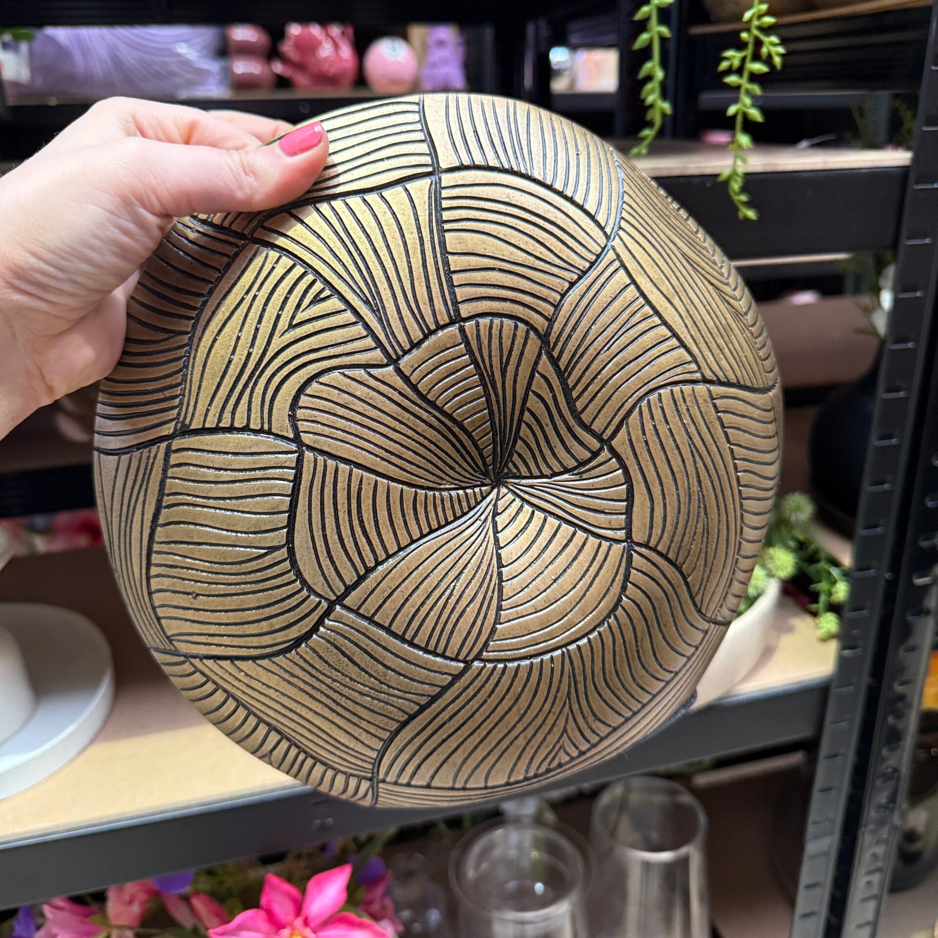 Brons Goud Vaasje Ovaal