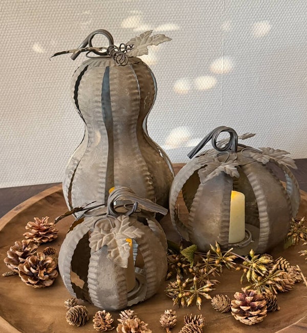 Metalen Pompoen | Verkrijgbaar in 3 maten